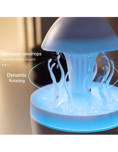 Humidificador de Aromaterapia HUTIP Medusa con Sonido de Lluvia