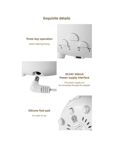 Humidificador de Aromaterapia HUTIP Medusa con Sonido de Lluvia