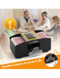 Máquina Repartidora de Cartas Proshine con Mezclador y 2 Barajas 2