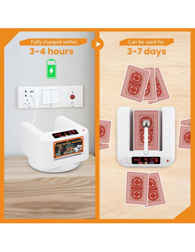 Máquina Repartidora de Cartas Proshine con Mezclador y 2 Barajas