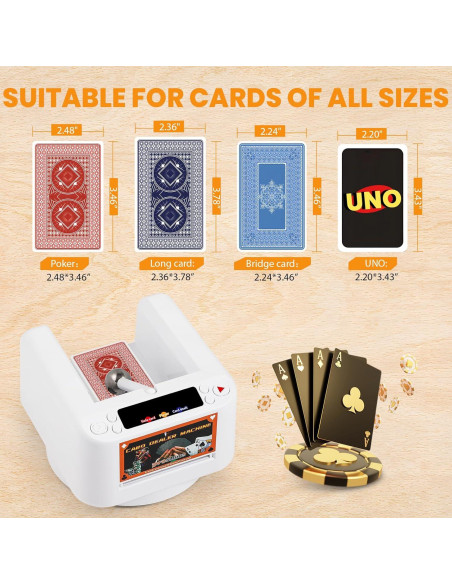 Máquina Repartidora de Cartas Proshine con Mezclador y 2 Barajas