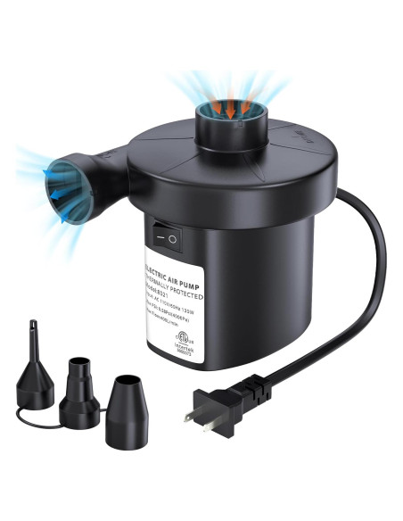 Bomba de Aire Eléctrica PULIDIKI 450 LPM para Inflables