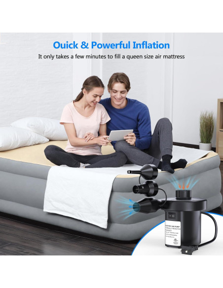 Bomba de Aire Eléctrica PULIDIKI 450 LPM para Inflables