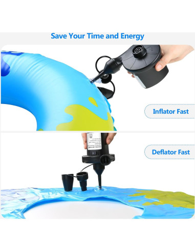Bomba de Aire Eléctrica PULIDIKI 450 LPM para Inflables