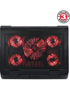Soporte Enfriamiento Laptop Gaming ENHANCE Rojo 17" 5 Ventiladores 2