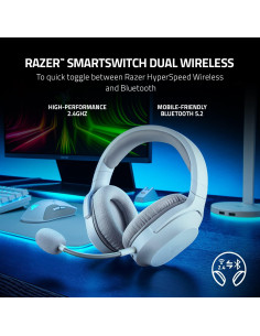 Auriculares Inalámbricos Razer Barracuda X - 50 Horas - Blanco 2