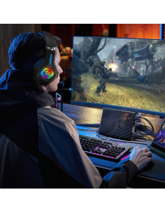 Auriculares Gaming Ozeino ZW1 con Sonido 7.1 y Micrófono 2