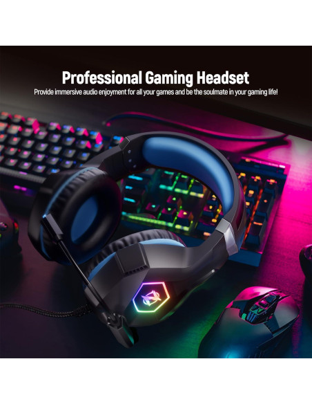 Auriculares Gaming Ozeino ZW1 con Sonido 7.1 y Micrófono