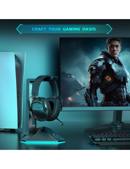 Auriculares Gaming Inalámbricos KAPEYDESI Capitán 600 - Negro Auriculares Gaming Inalámbricos KAPEYDESI Capitán 600 - Negro