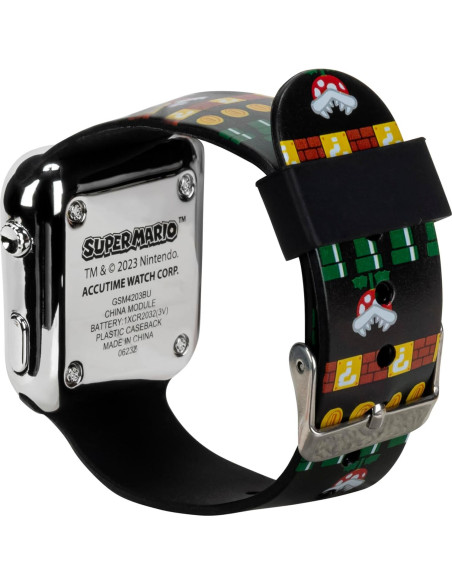 Reloj LED Accutime Super Mario para Niños - Correa Ajustable