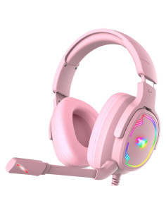 Auriculares Gaming Jimonyer A82 Rosa con Sonido Surround