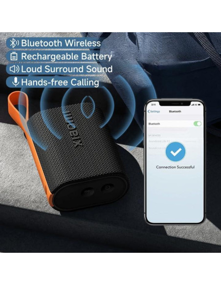 Altavoz Bluetooth Portátil Xiaomi MDZ-37-DB-01 IP67 10h