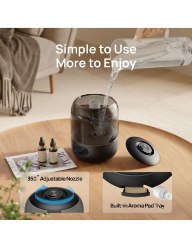 Humidificador Dreo DR-HHM006 3L Ultrasónico Negro