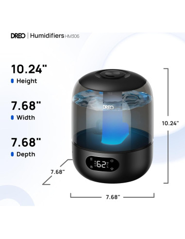 Humidificador Dreo DR-HHM006 3L Ultrasónico Negro