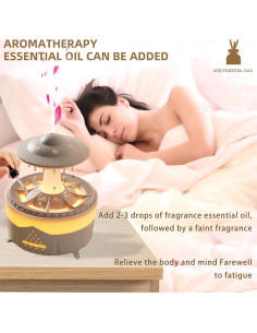 Humidificador de gotas de lluvia Fuliying V56 350ml 15W 2