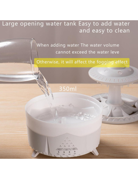 Humidificador de gotas de lluvia Fuliying V56 350ml 15W