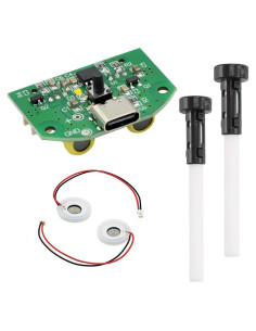 Kit humidificador de aire USB-C HiLetgo DIY doble boquilla