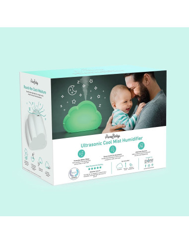 Humidificador Ultrasonico PureBaby Cloud 1.8L Silencioso