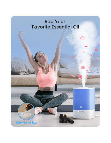 Humidificador inteligente Esemoil 3.5L WiFi 28dB para dormitorio