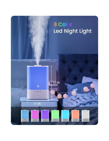 Humidificador inteligente Esemoil 3.5L WiFi 28dB para dormitorio