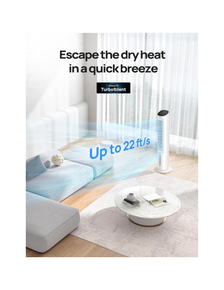 Enfriador Evaporativo Dreo IceWind 7.35kg Control Remoto 4 Velocidades