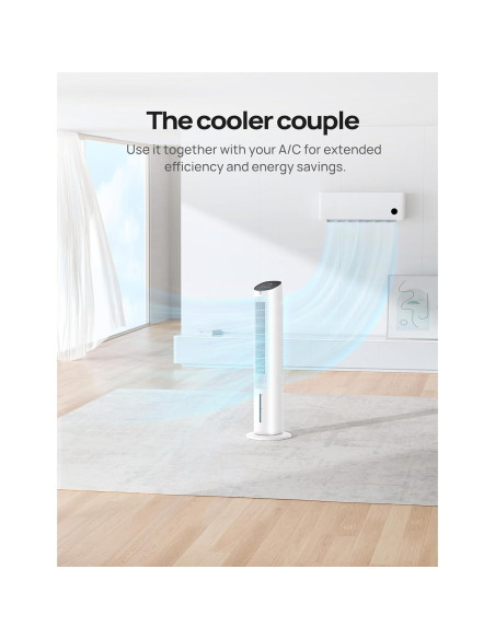 Enfriador Evaporativo Dreo IceWind 7.35kg Control Remoto 4 Velocidades