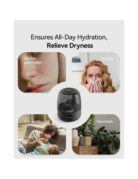 Humidificador ultrasónico RONEAIR HS01-3 3L para hogar