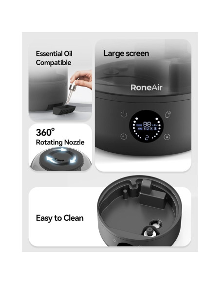 Humidificador ultrasónico RONEAIR HS01-3 3L para hogar