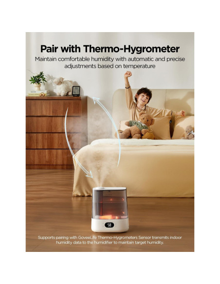 Humidificador Inteligente GoveeLife 6L para Habitaciones Grandes
