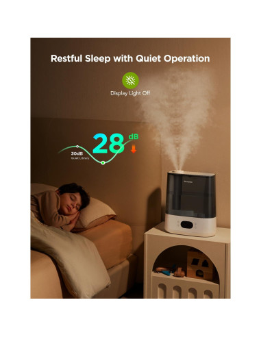 Humidificador Inteligente GoveeLife 6L para Habitaciones Grandes