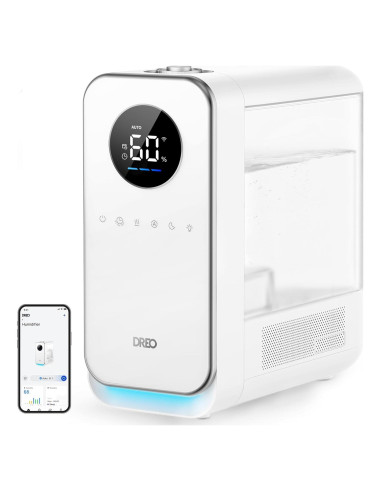 Humidificador Dreo 5L Inteligente Ultrasonido Blanco