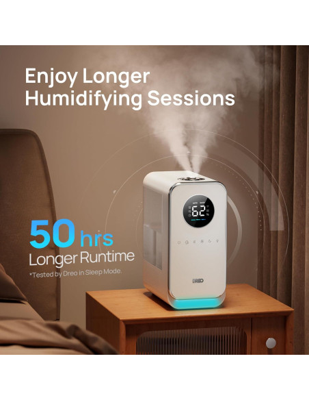 Humidificador Dreo 5L Inteligente Ultrasonido Blanco