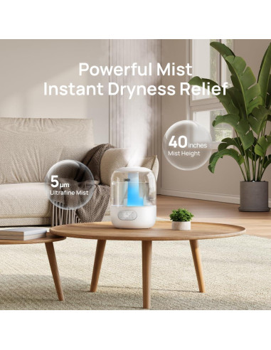 Humidificador Dreo DR-HHM006 3L Vapor Frío para Dormitorio