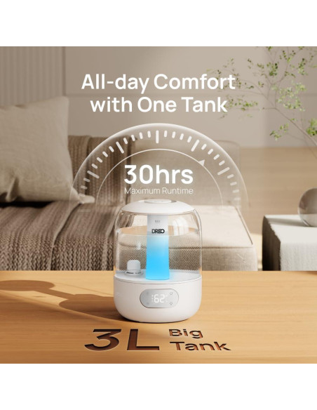 Humidificador Dreo DR-HHM006 3L Vapor Frío para Dormitorio