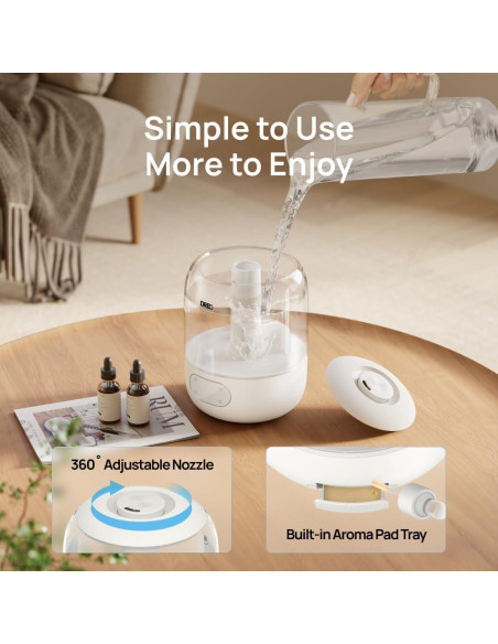 Humidificador Dreo DR-HHM006 3L Vapor Frío para Dormitorio