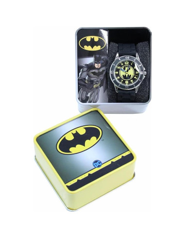 Reloj Analógico de Cuarzo Accutime Kids Batman Negro Amarillo
