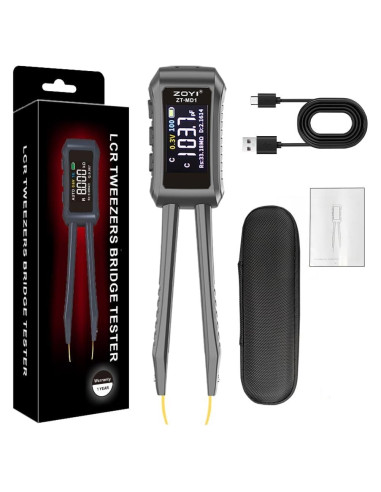 Pinzas Digitales LCR ZOYI ZT-MD1 Pantalla OLED Precisión 0.5%
