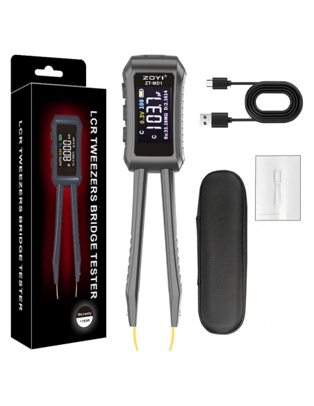 Pinzas Digitales LCR ZOYI ZT-MD1 Pantalla OLED Precisión 0.5%