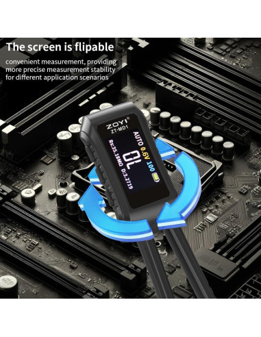 Pinzas Digitales LCR ZOYI ZT-MD1 Pantalla OLED Precisión 0.5%