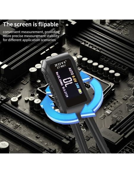 Pinzas Digitales LCR ZOYI ZT-MD1 Pantalla OLED Precisión 0.5%