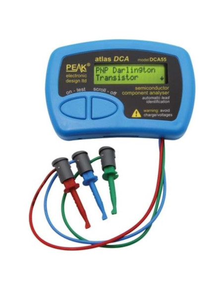 Analizador de Semiconductores Velleman DCA55 - 103x70x20mm