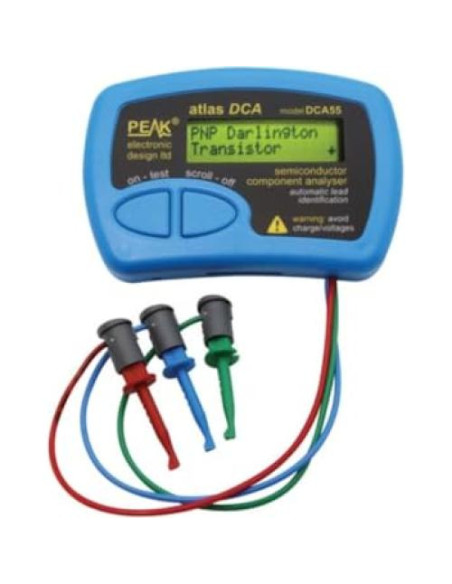 Analizador de Semiconductores Velleman DCA55 - 103x70x20mm