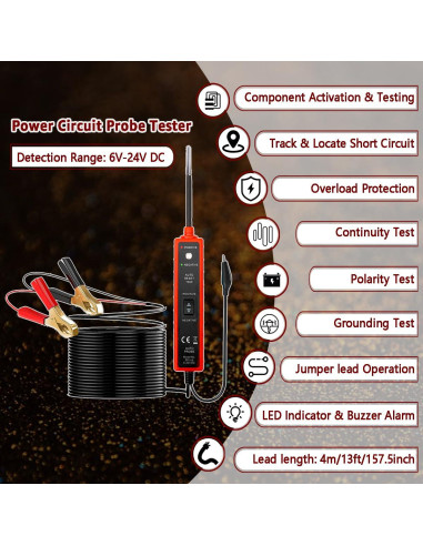 Probador de Circuito Automotriz ITEQ IT004 6V-24V LED