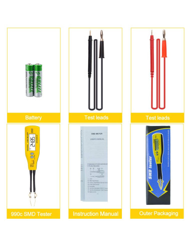 Multímetro Digital AOPUTTRIVER AP-990C SMD 6000 Cuentas