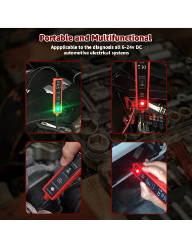 Probador de Circuito Automotriz ITEQ IT004 6V-24V LED