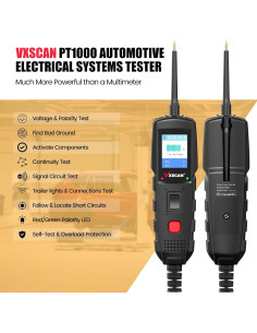 Probador de Circuito Automotriz VXSCAN PT1000 12V 24V 6 modos 2