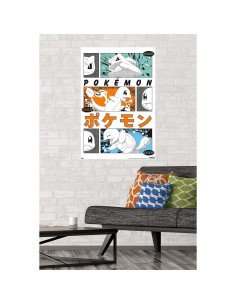 Póster de Pared Pokémon Trio Anime Trends 86.36x56.83 cm 2