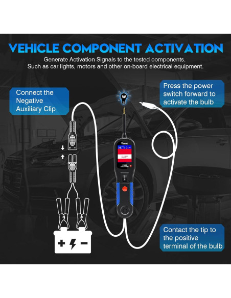 Kit de Prueba de Circuito VDIAGTOOL V200 12V 24V 40FT