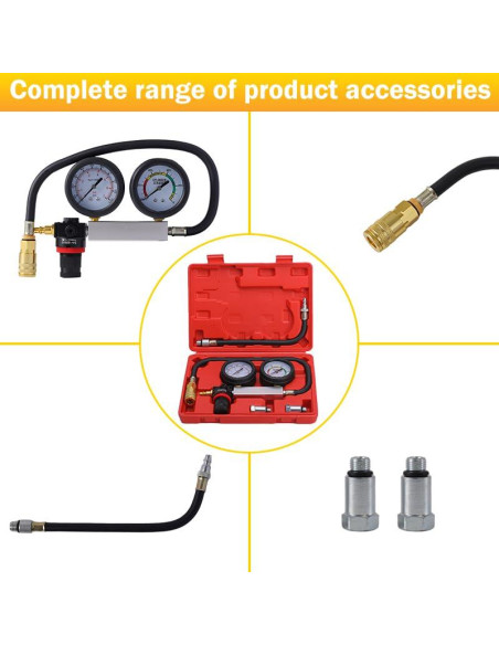 Kit de prueba de compresión de motor Yonligonju 8 piezas