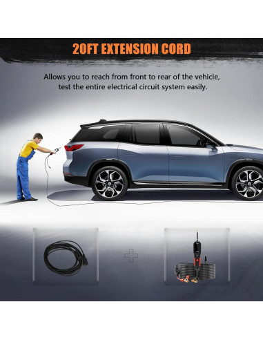 Kit de Prueba de Circuito VDIAGTOOL V200 12V 24V 40FT